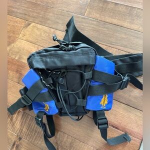 WOODS Lumbar Bag Waist Fanny Pack - Blue - Near mint